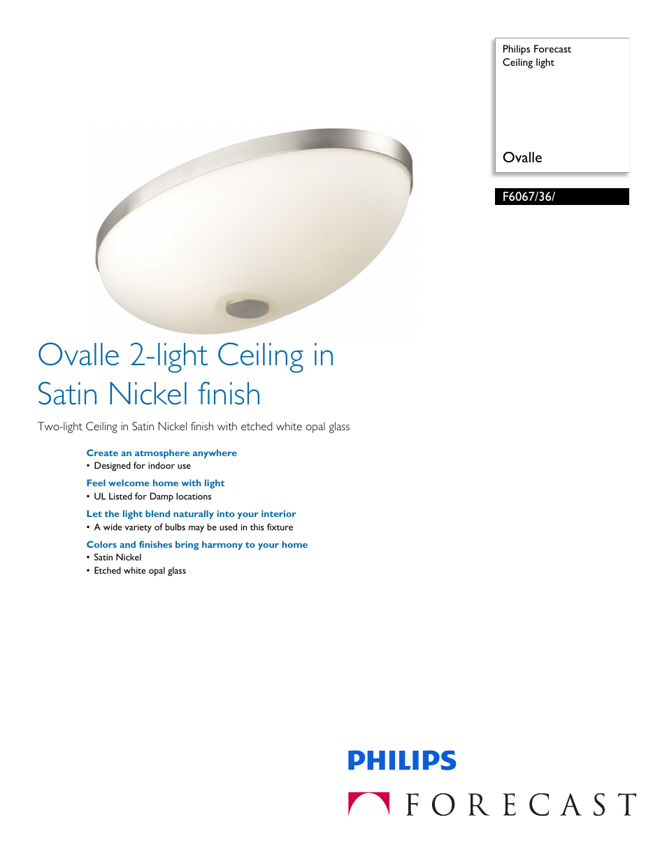 Philips F606736 User Manual | 2 pages