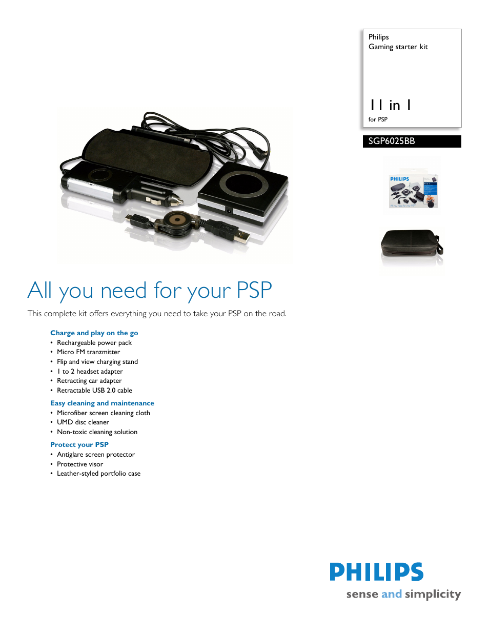 Philips SGP6025BB-27 User Manual | 2 pages