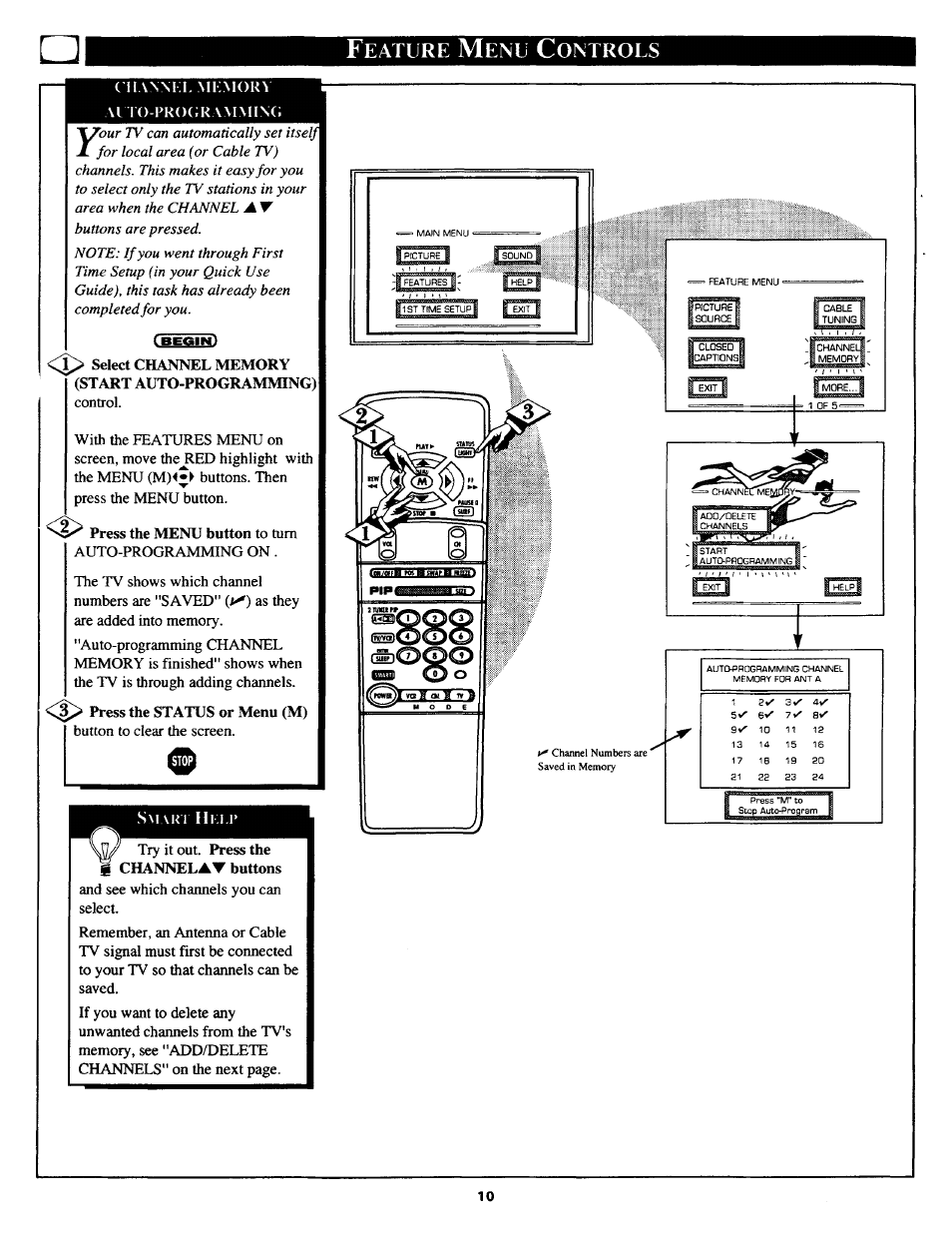 Eature, Ontrols | Philips MX3690B User Manual | Page 10 / 48