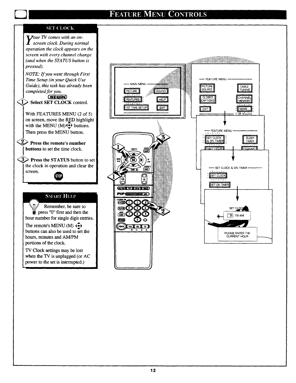 Eature, Ontrols | Philips MX3690B User Manual | Page 12 / 48