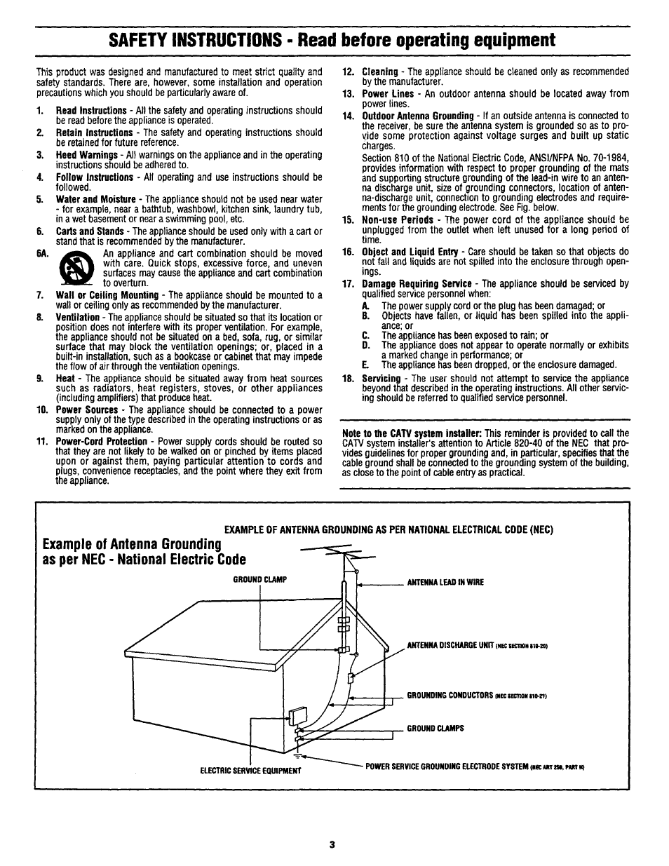 Philips MX3690B User Manual | Page 3 / 48