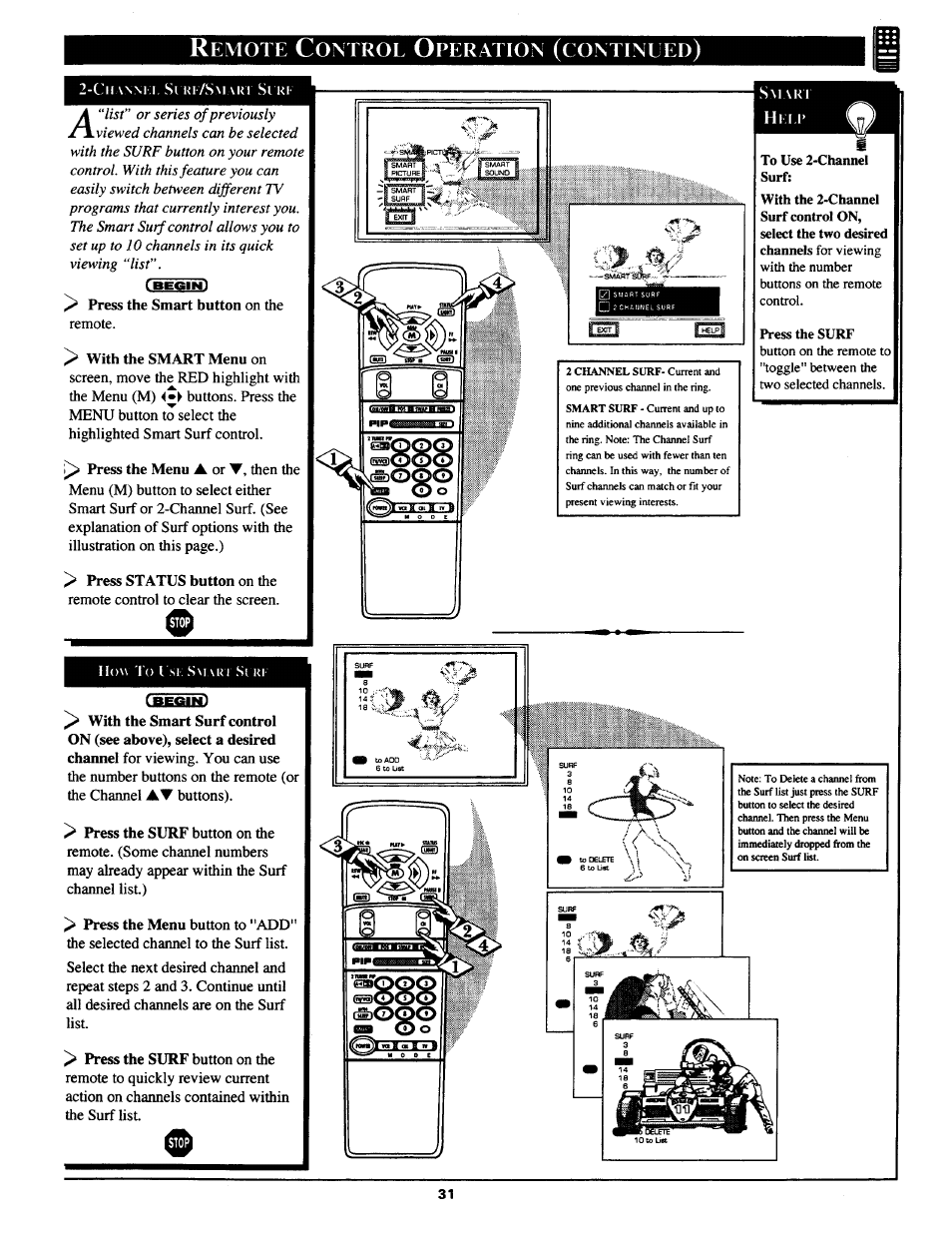 Emote, Ontrol, Peration | Continued | Philips MX3690B User Manual | Page 31 / 48