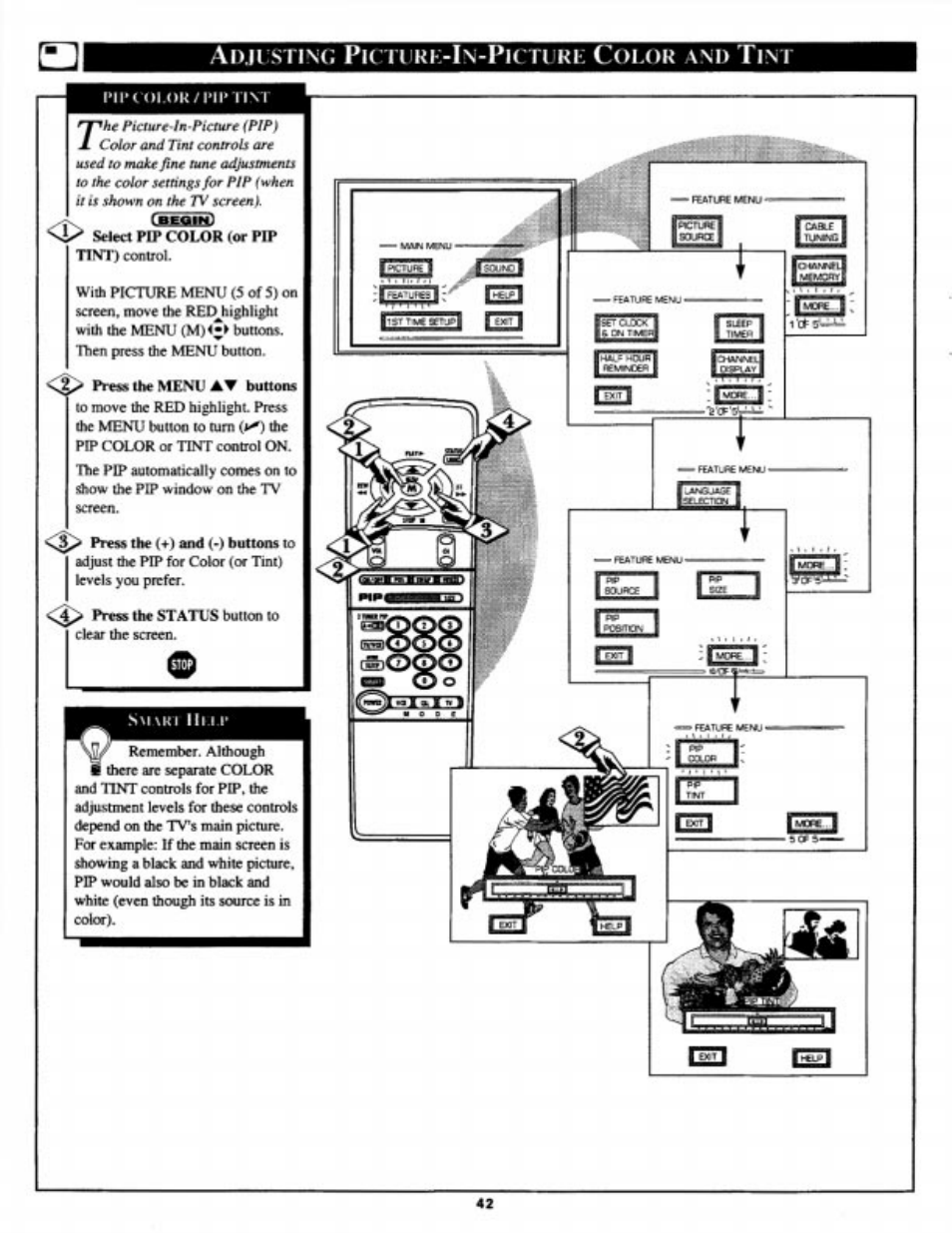 A[)ji:sn\ii pittiiki>ln-pji:n rt: color am>tjm, A[)ji:sn\ii pittiiki>ln-pji:n rt: c, Olor | Philips MX3690B User Manual | Page 42 / 48