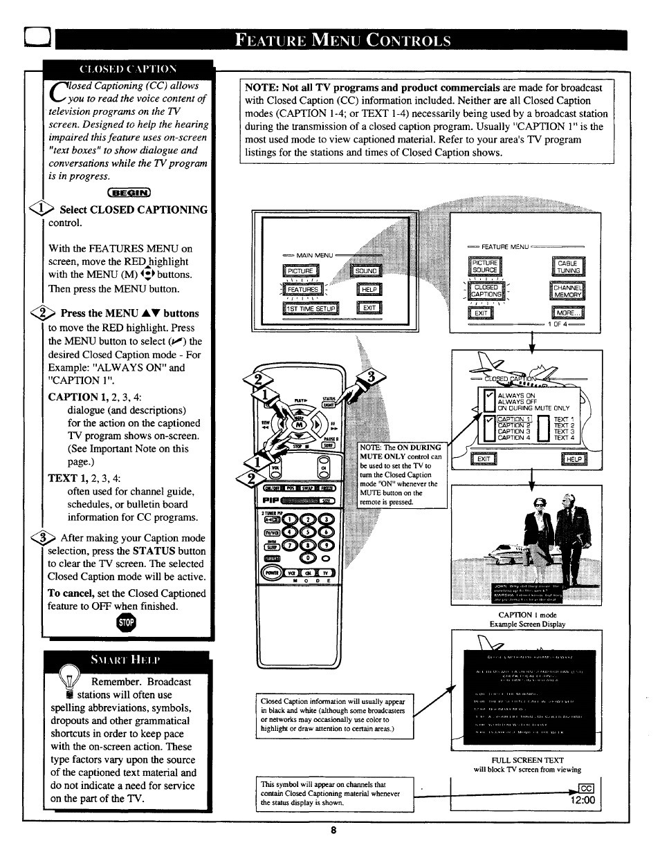 Eature, Ontrols | Philips MX3690B User Manual | Page 8 / 48