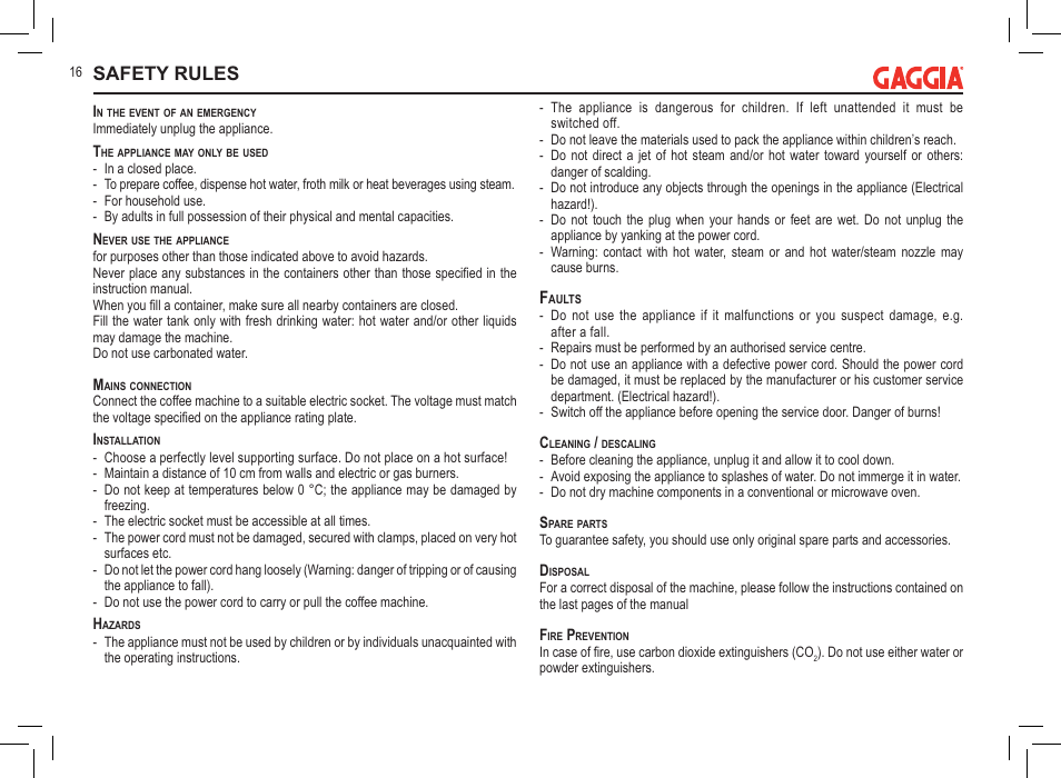 Safety rules | Philips 711902324 User Manual | Page 16 / 88