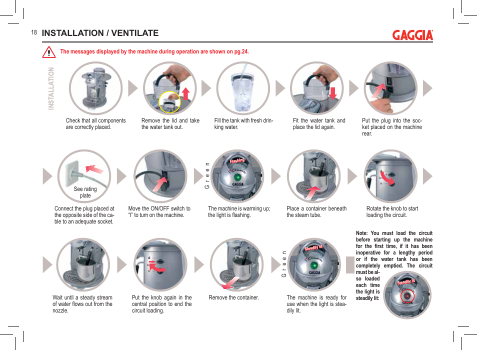 Installation / ventilate | Philips 711902324 User Manual | Page 18 / 88