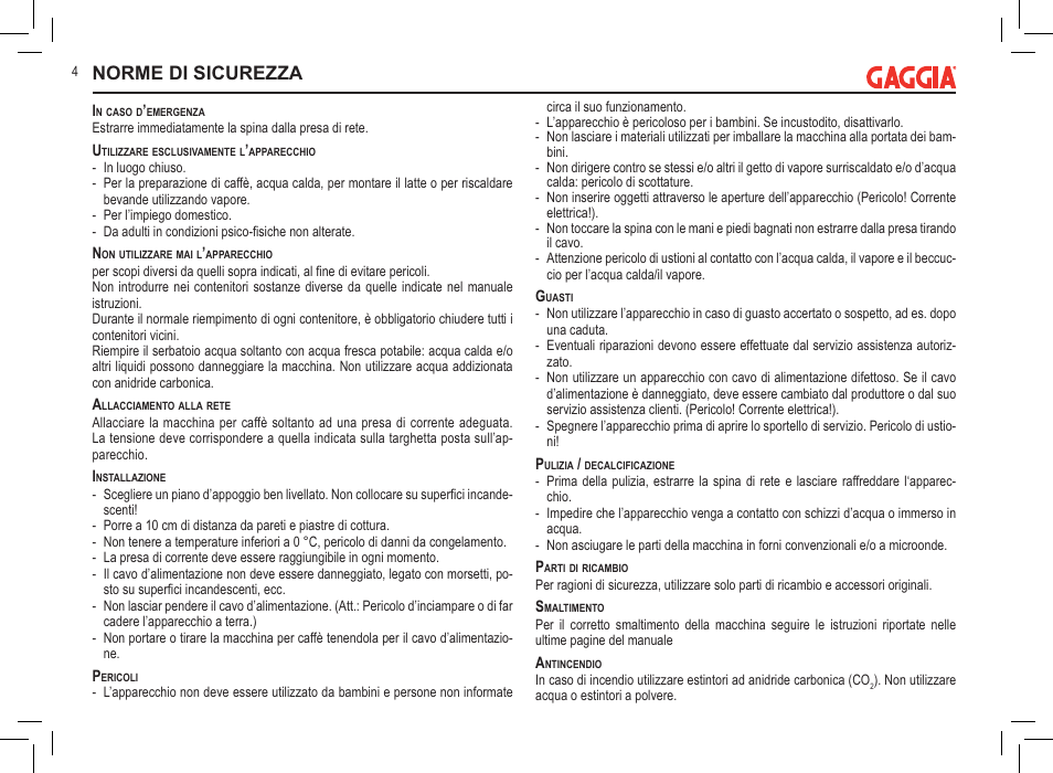 Norme di sicurezza | Philips 711902324 User Manual | Page 4 / 88