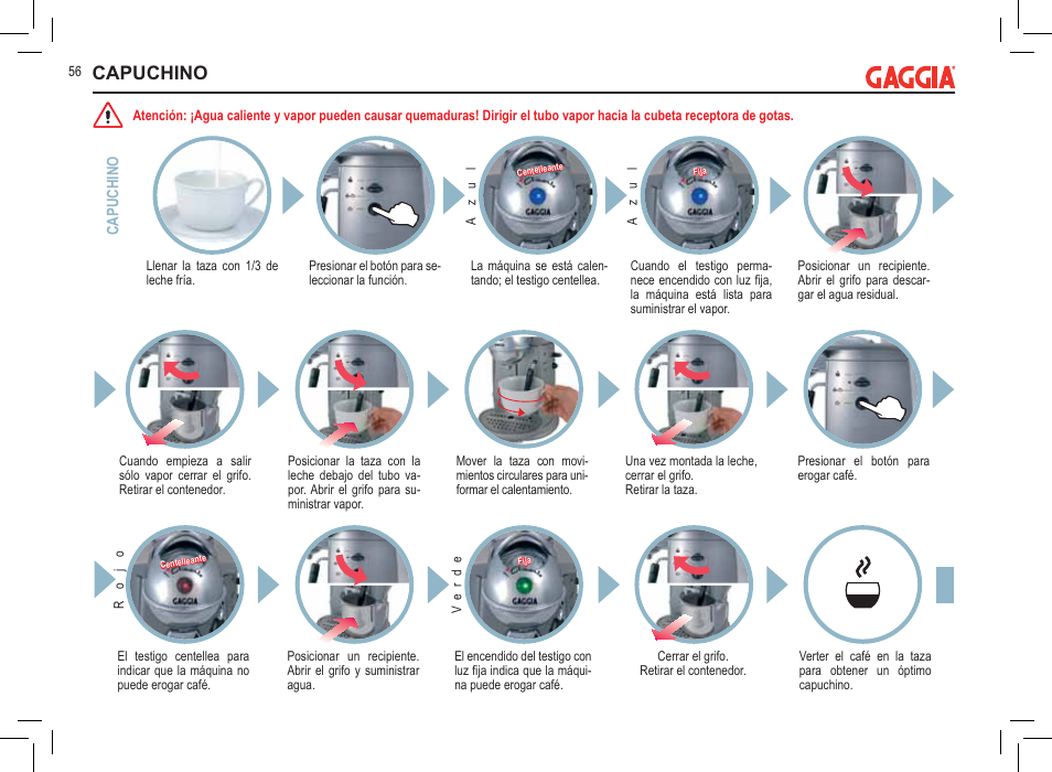 Capuchino | Philips 711902324 User Manual | Page 56 / 88