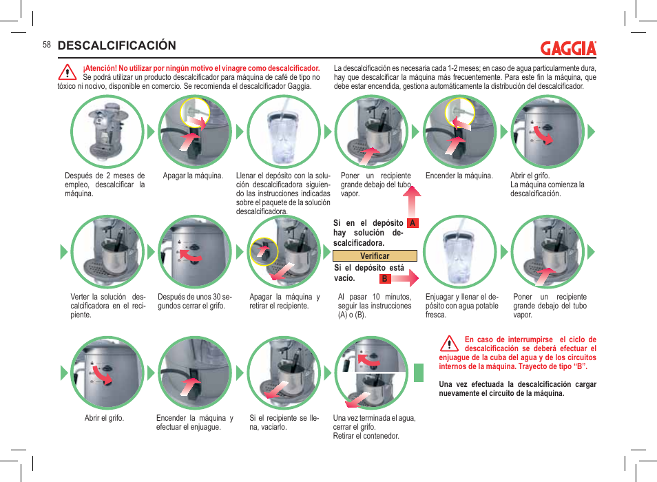 Descalcificación | Philips 711902324 User Manual | Page 58 / 88