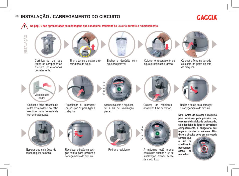 Instalação / carregamento do circuito | Philips 711902324 User Manual | Page 66 / 88