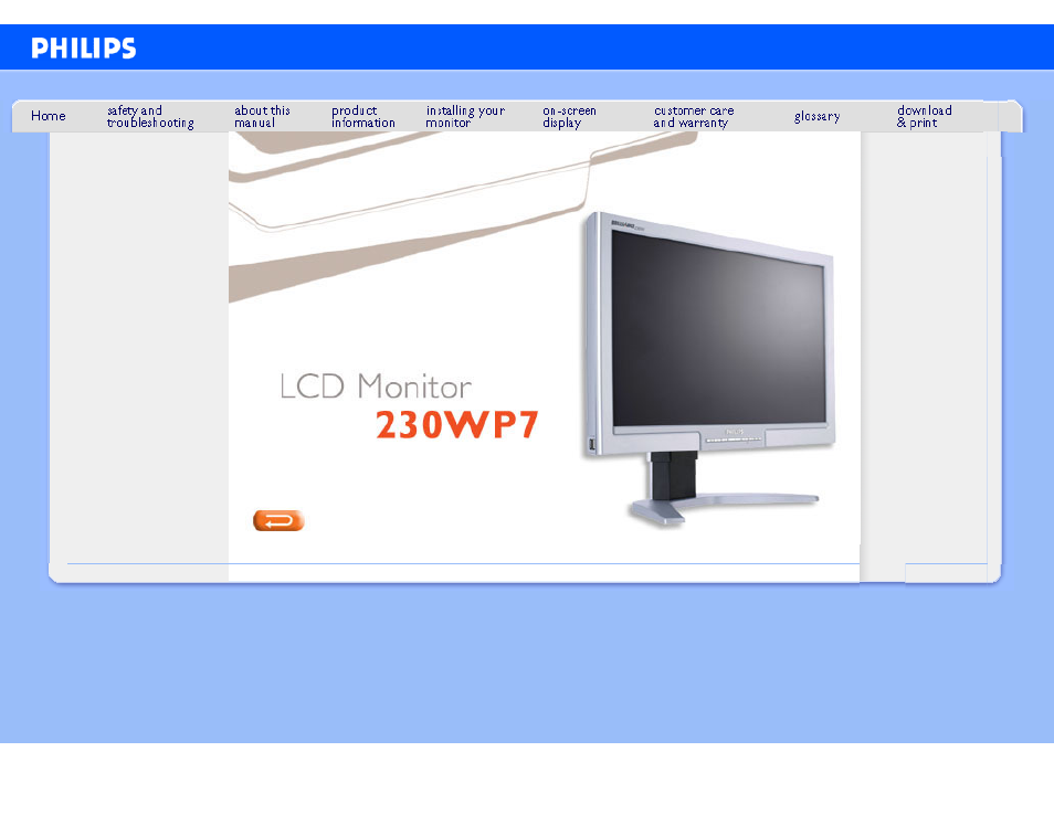 Philips 230WP7NS-27 User Manual | 95 pages