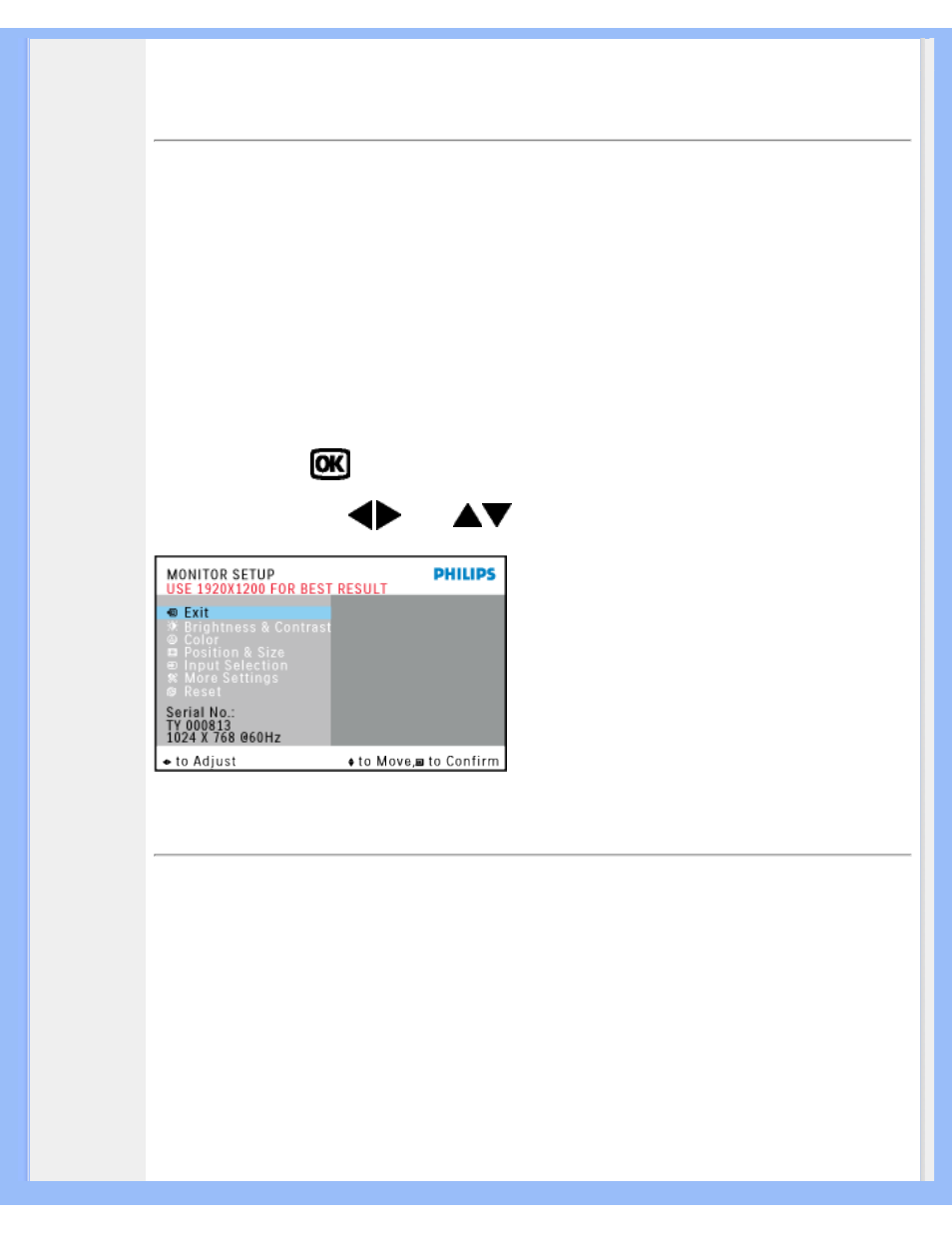 On-screen display | Philips 230WP7NS-27 User Manual | Page 18 / 95