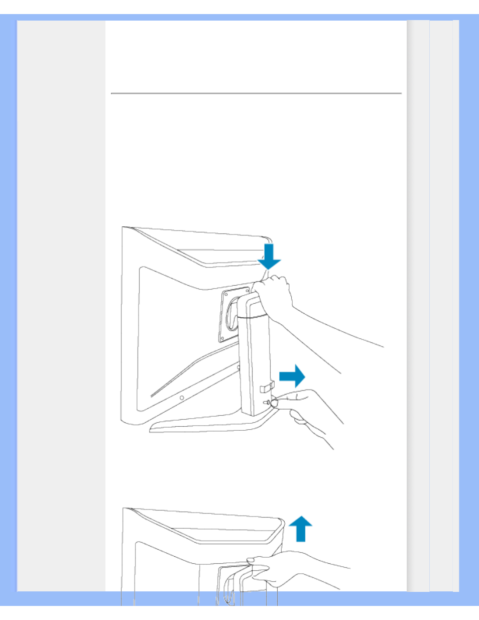 Rotating the monitor, Rotating the, Monitor | Philips 230WP7NS-27 User Manual | Page 63 / 95