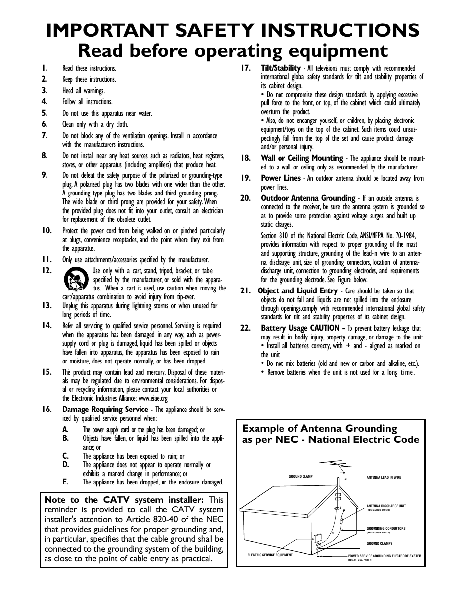 Philips 14RF50S-71 User Manual | Page 3 / 36