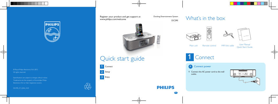 Philips DC290-37 User Manual | 2 pages