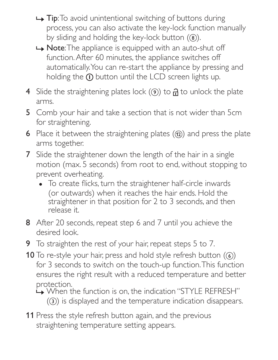 Philips Straightener HP8339-00 ProCare User Manual | Page 7 / 10