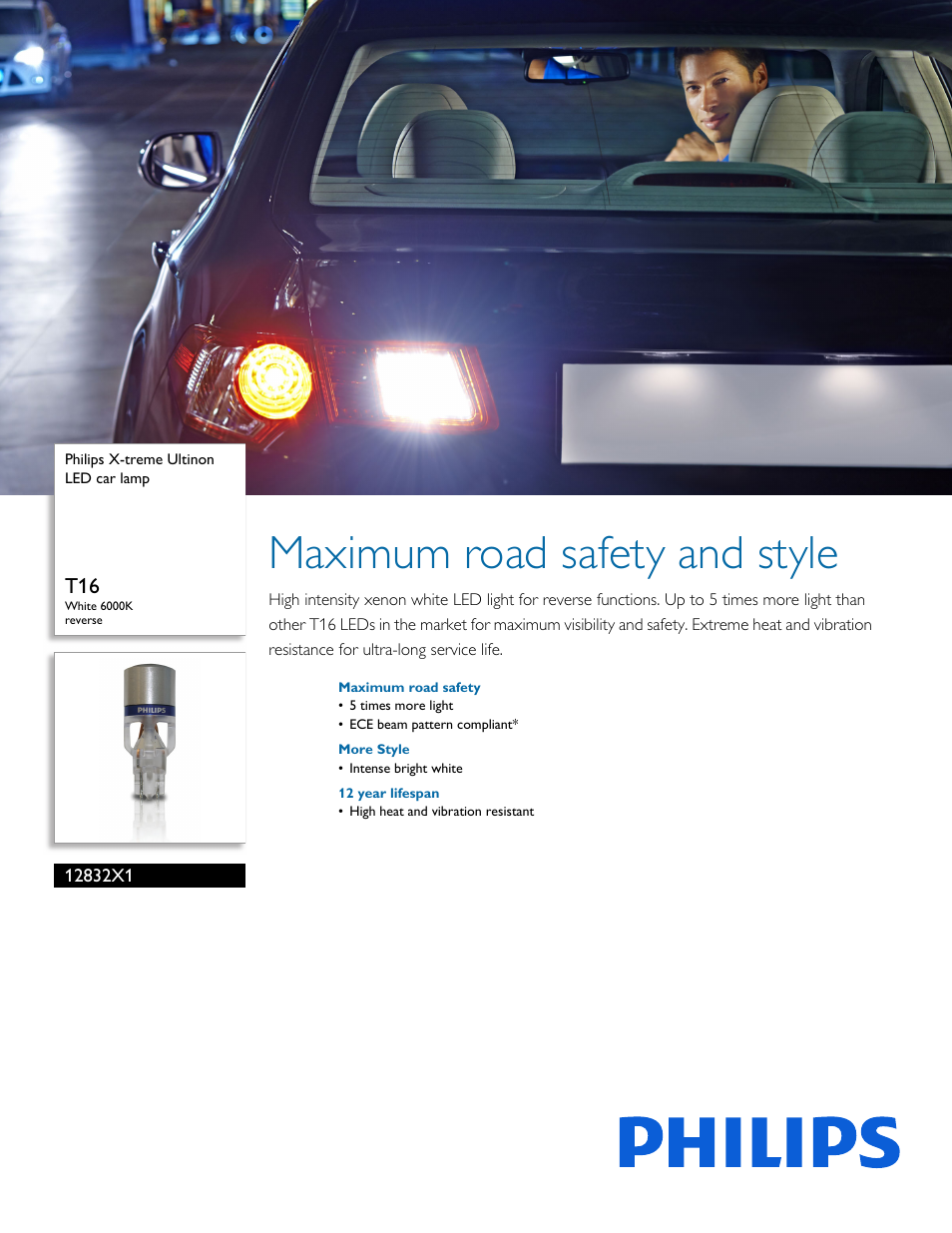 Philips 12832X1 User Manual | 2 pages