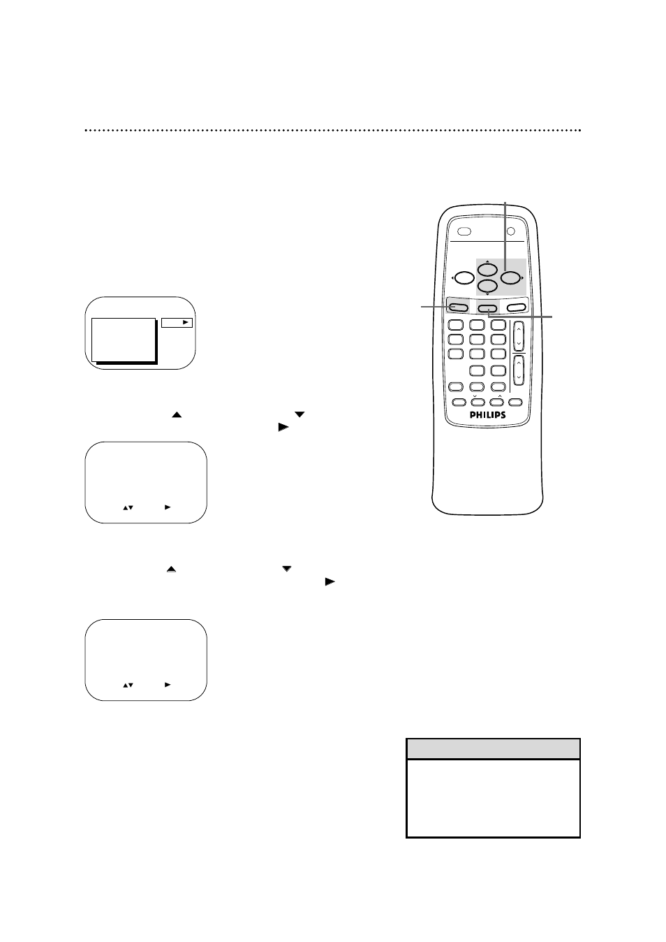 Blue background 43, Helpful hint | Philips CCB092AT User Manual | Page 43 / 56