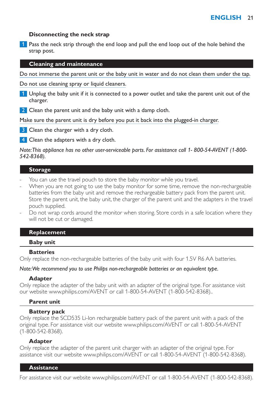 Philips SCD535-00 User Manual | Page 21 / 72