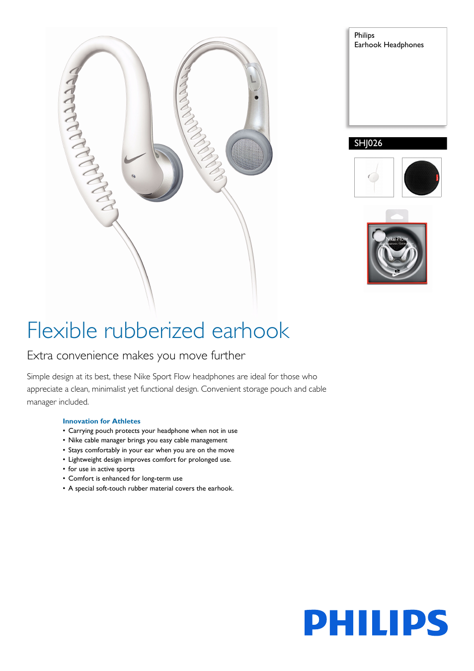 Philips SHJ026-27 User Manual | 2 pages