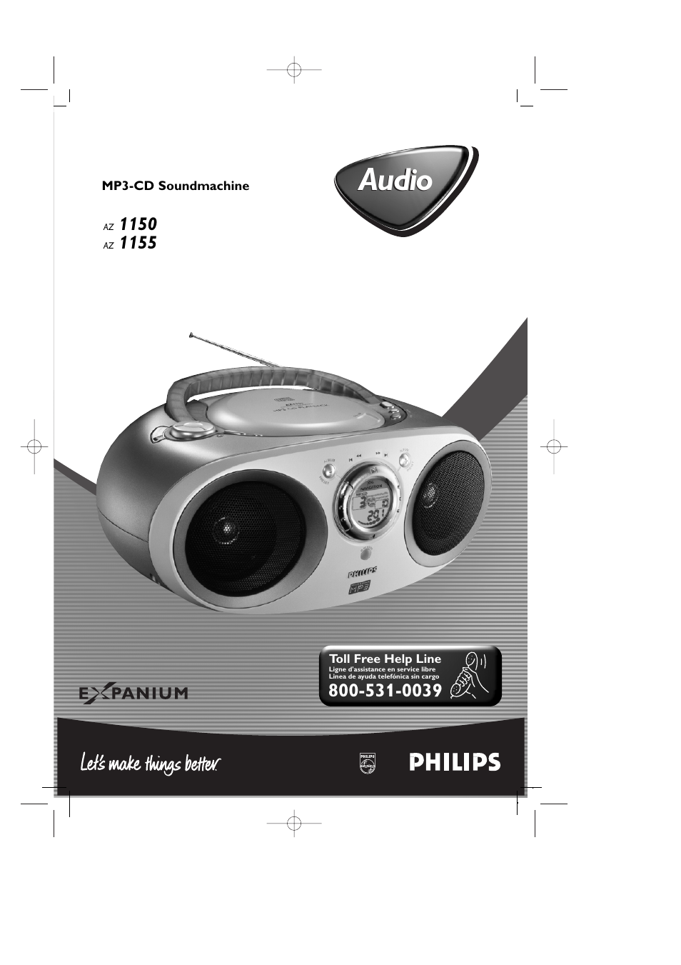 Philips AZ1155 User Manual | 19 pages