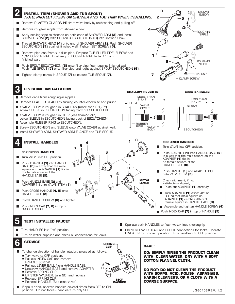 American Standard Hampton 7220.712 User Manual | Page 2 / 2