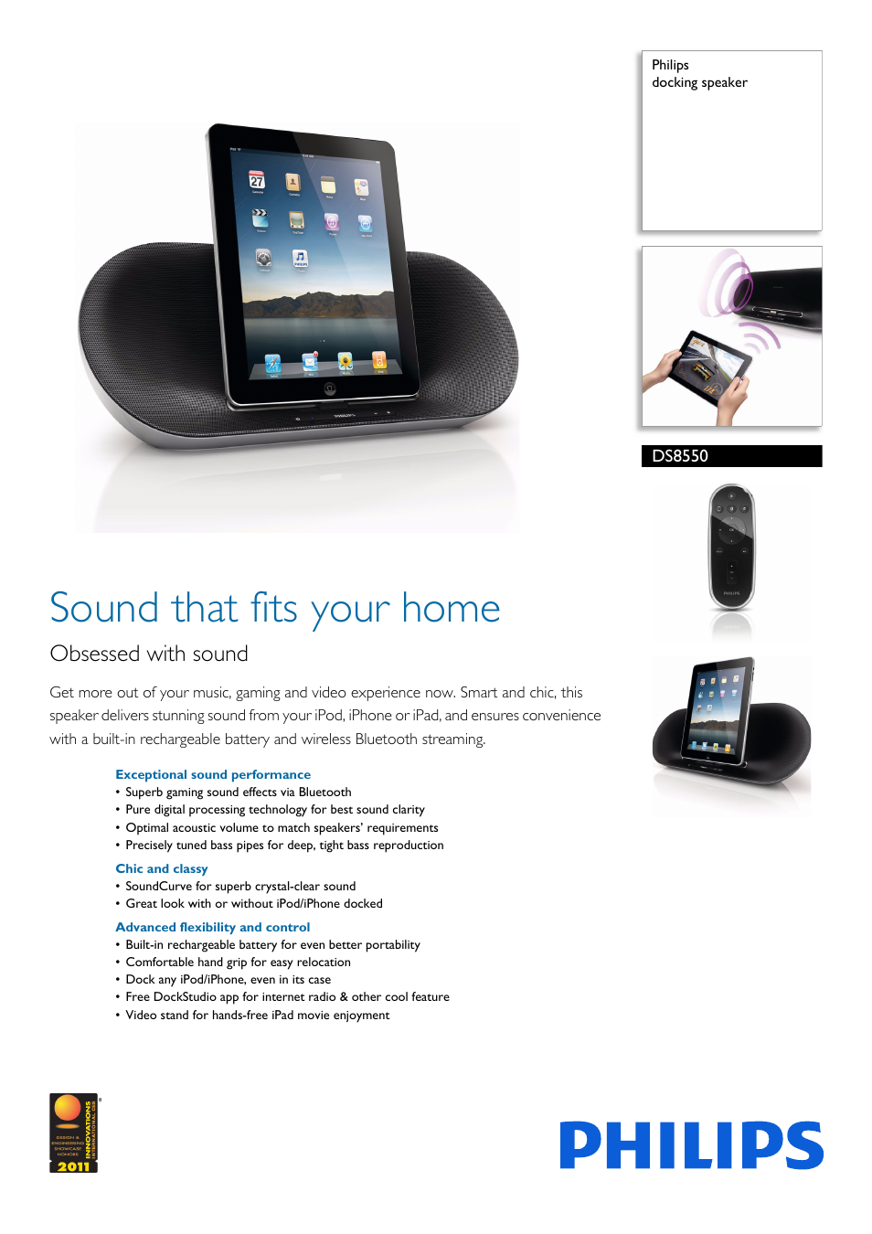 Philips DS8550-37 User Manual | 2 pages