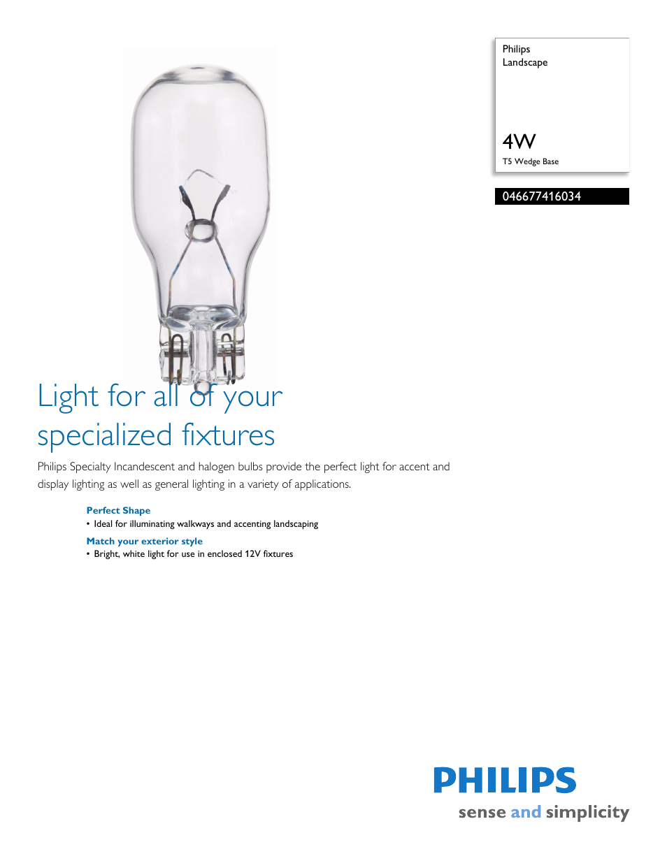 Philips 046677416034 User Manual | 2 pages