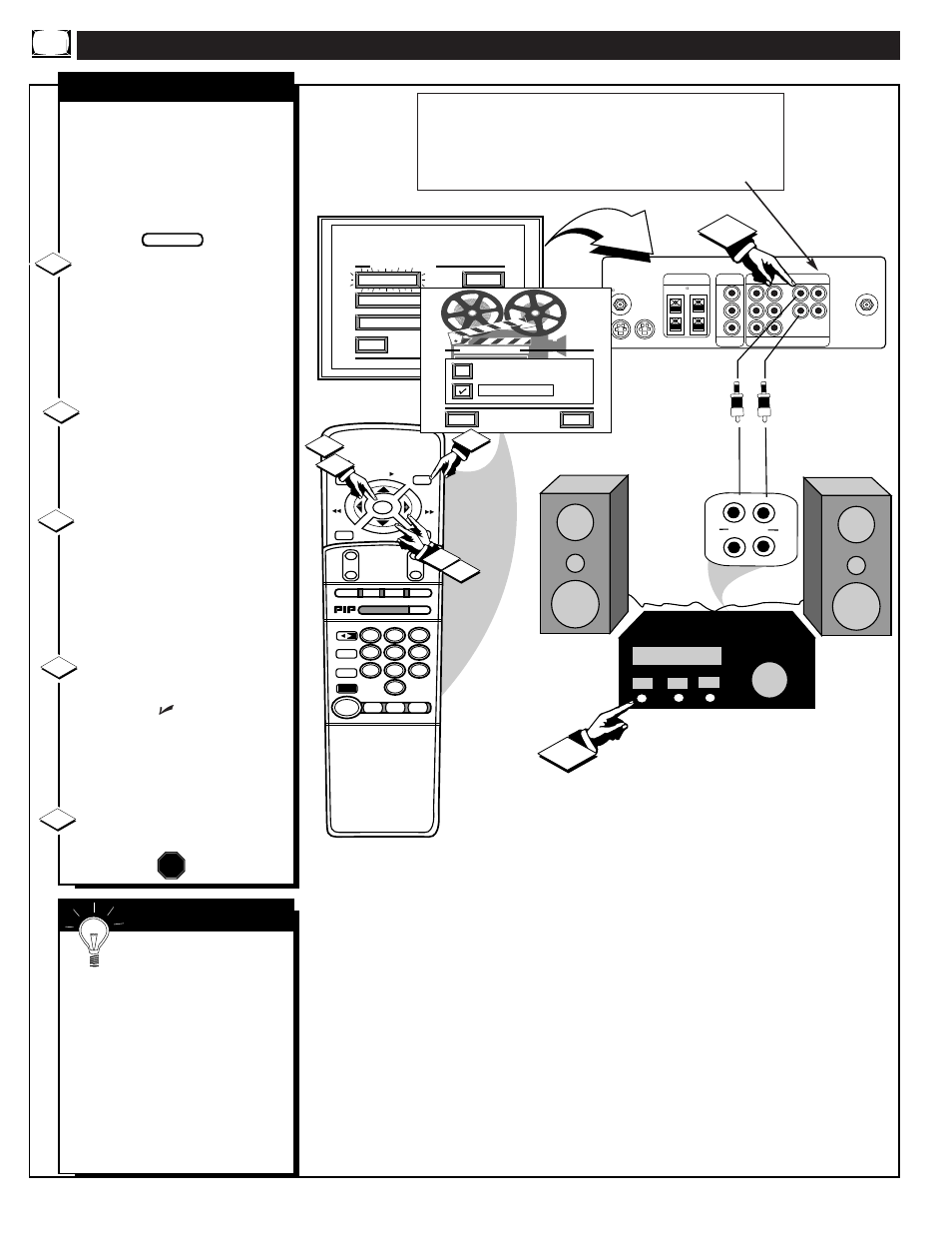 Ound, Ontrols, Continued | Tv speakers, Mart | Philips 8P6054C User Manual | Page 26 / 56