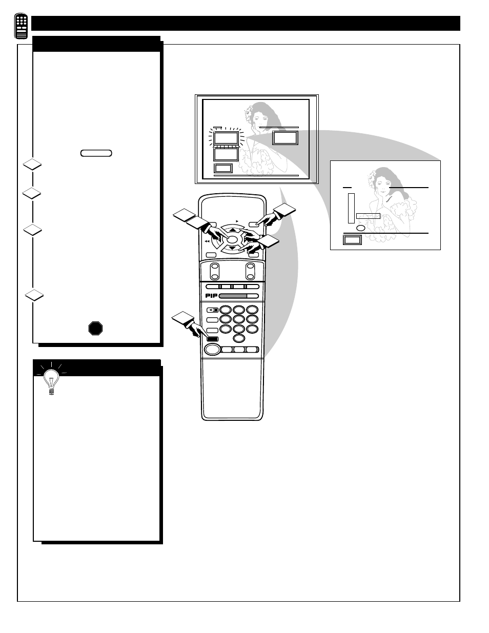Emote, Ontrol, Peration | Continued, Stop, Smart picture | Philips 8P6054C User Manual | Page 32 / 56