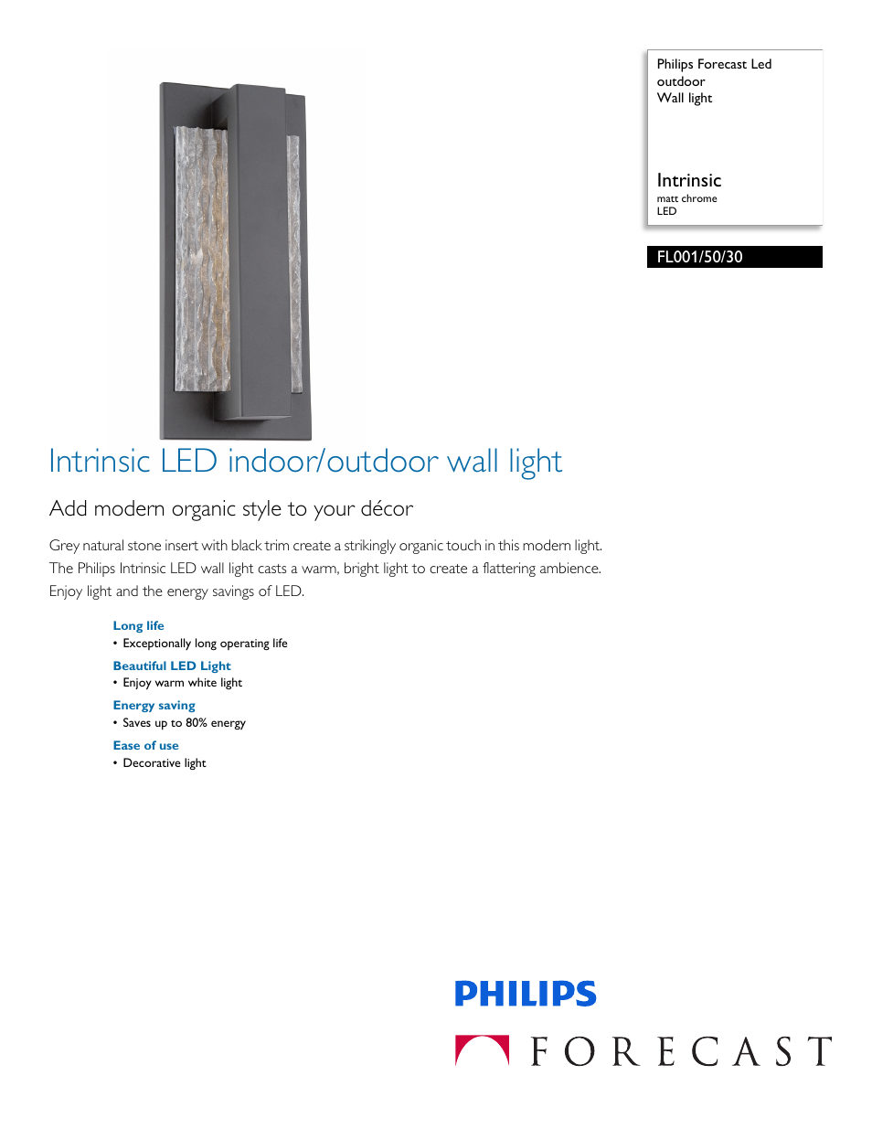 Philips FL0015030 User Manual | 2 pages