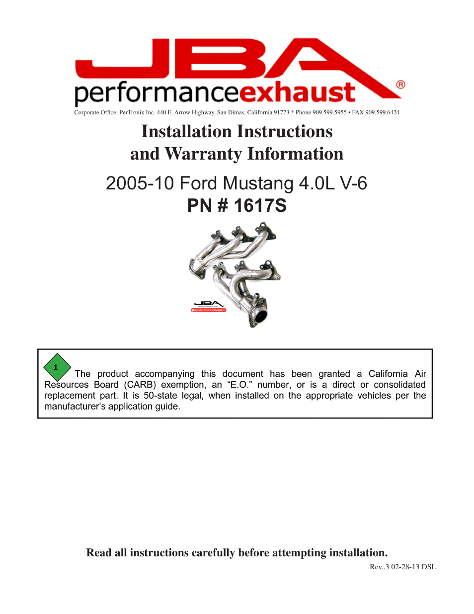 JBA 1617SJT User Manual | 5 pages