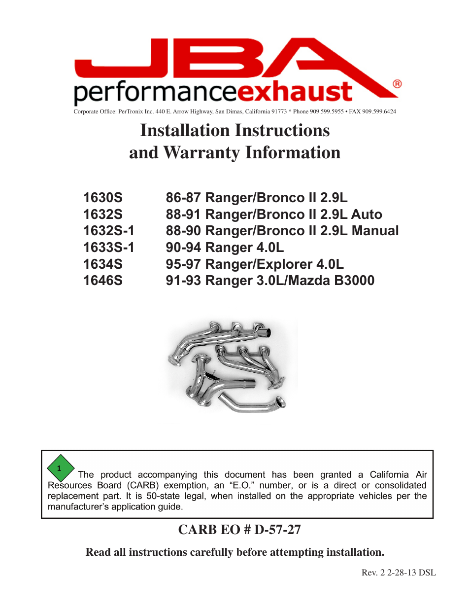JBA 1646SJT User Manual | 5 pages