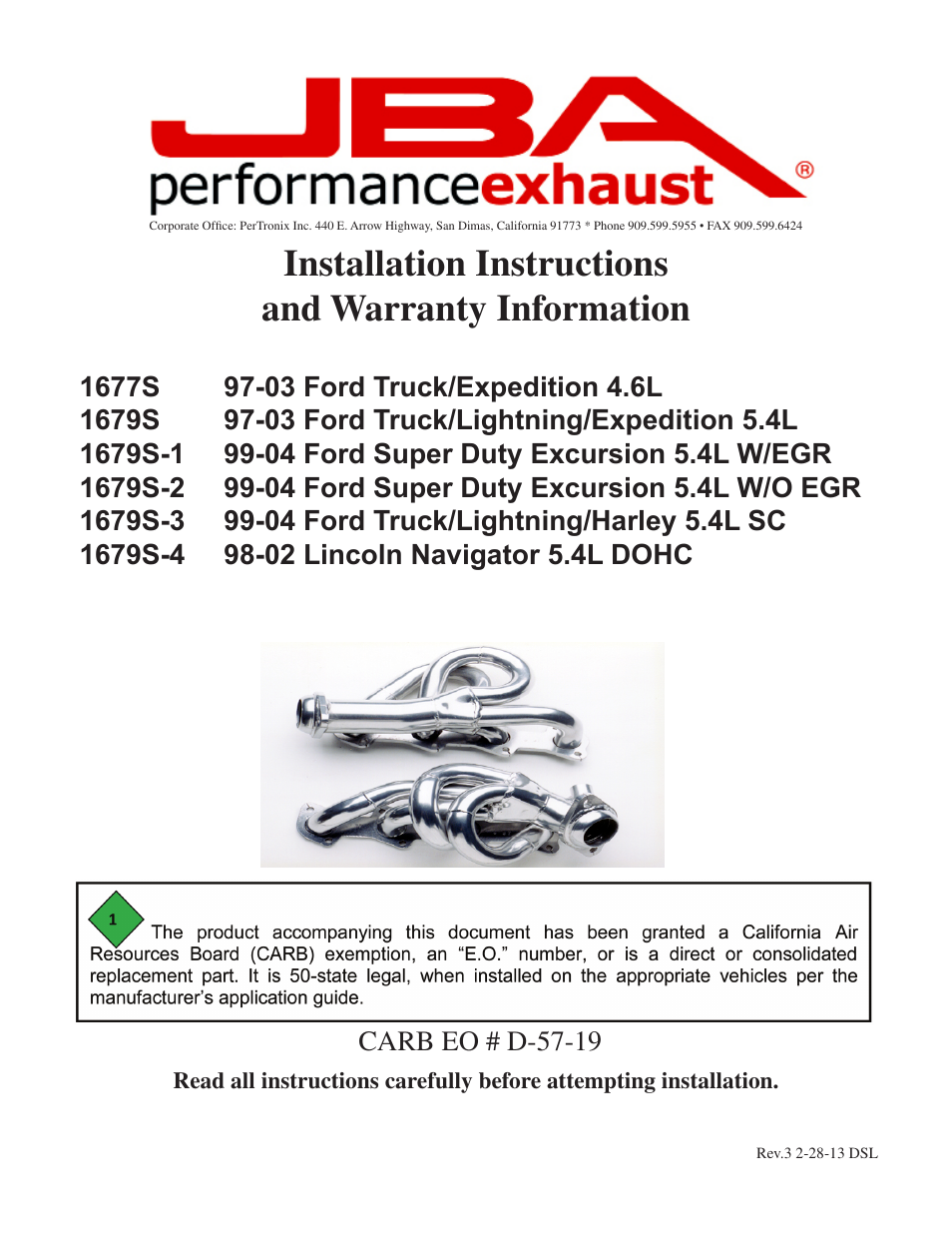JBA 1679SJT User Manual | 5 pages