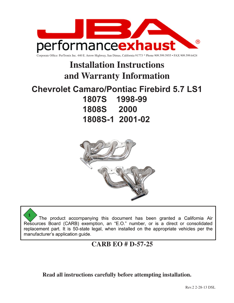 JBA 1808SJT User Manual | 5 pages