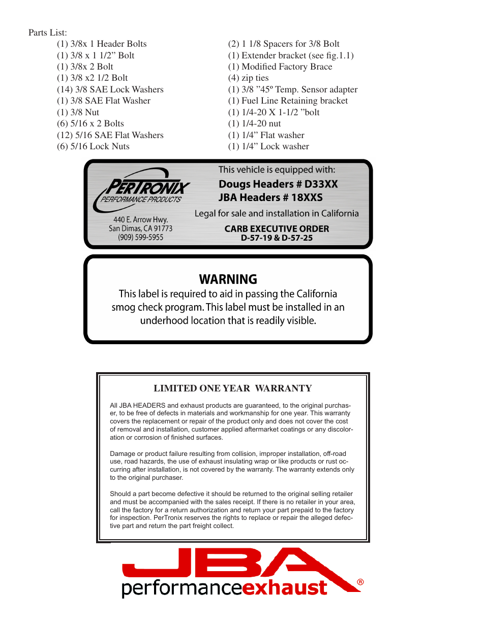 JBA 1815SJT User Manual | Page 4 / 5