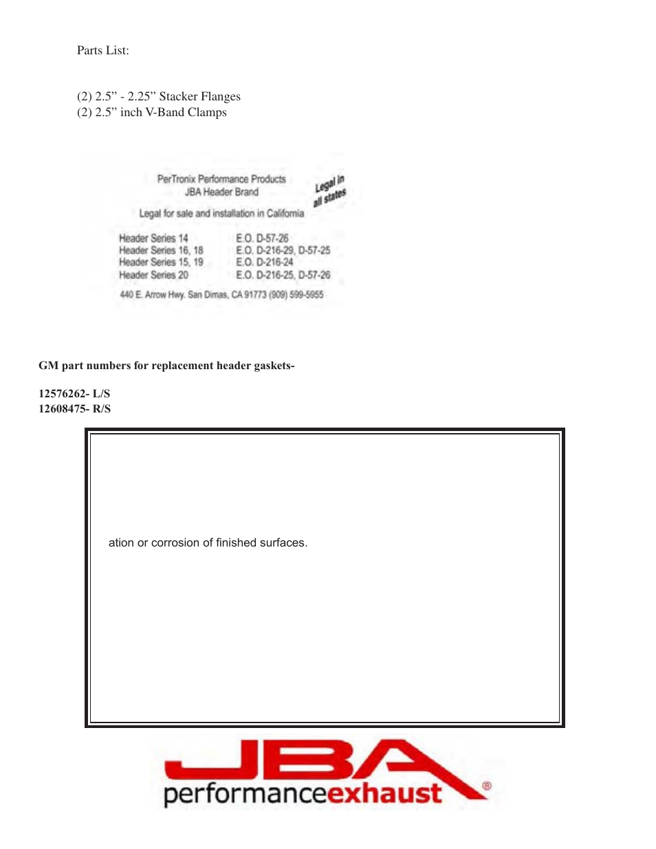 Limited one year warranty | JBA 1816SJT User Manual | Page 4 / 5
