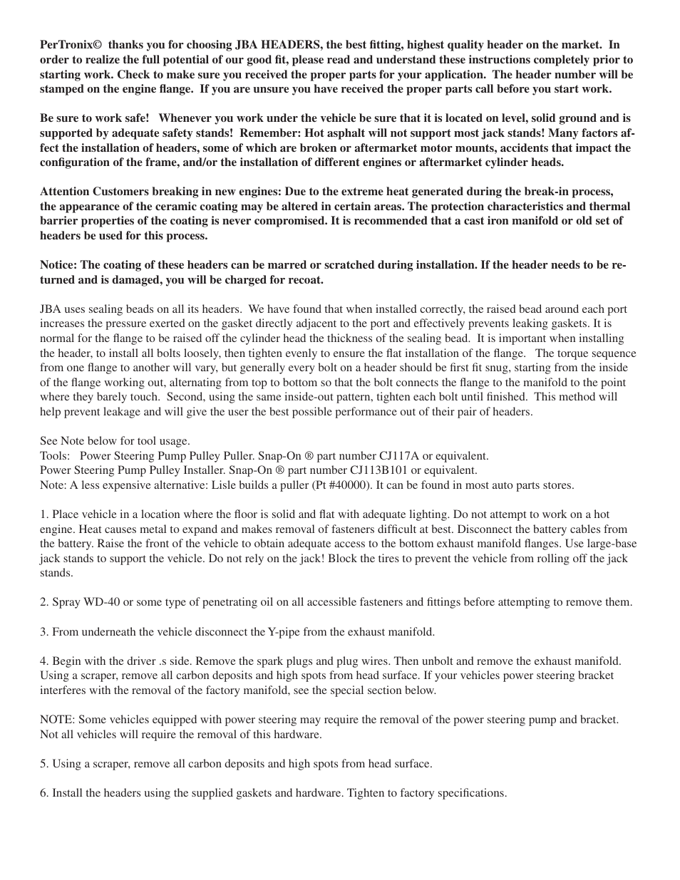 JBA 1830S-6JT User Manual | Page 2 / 5