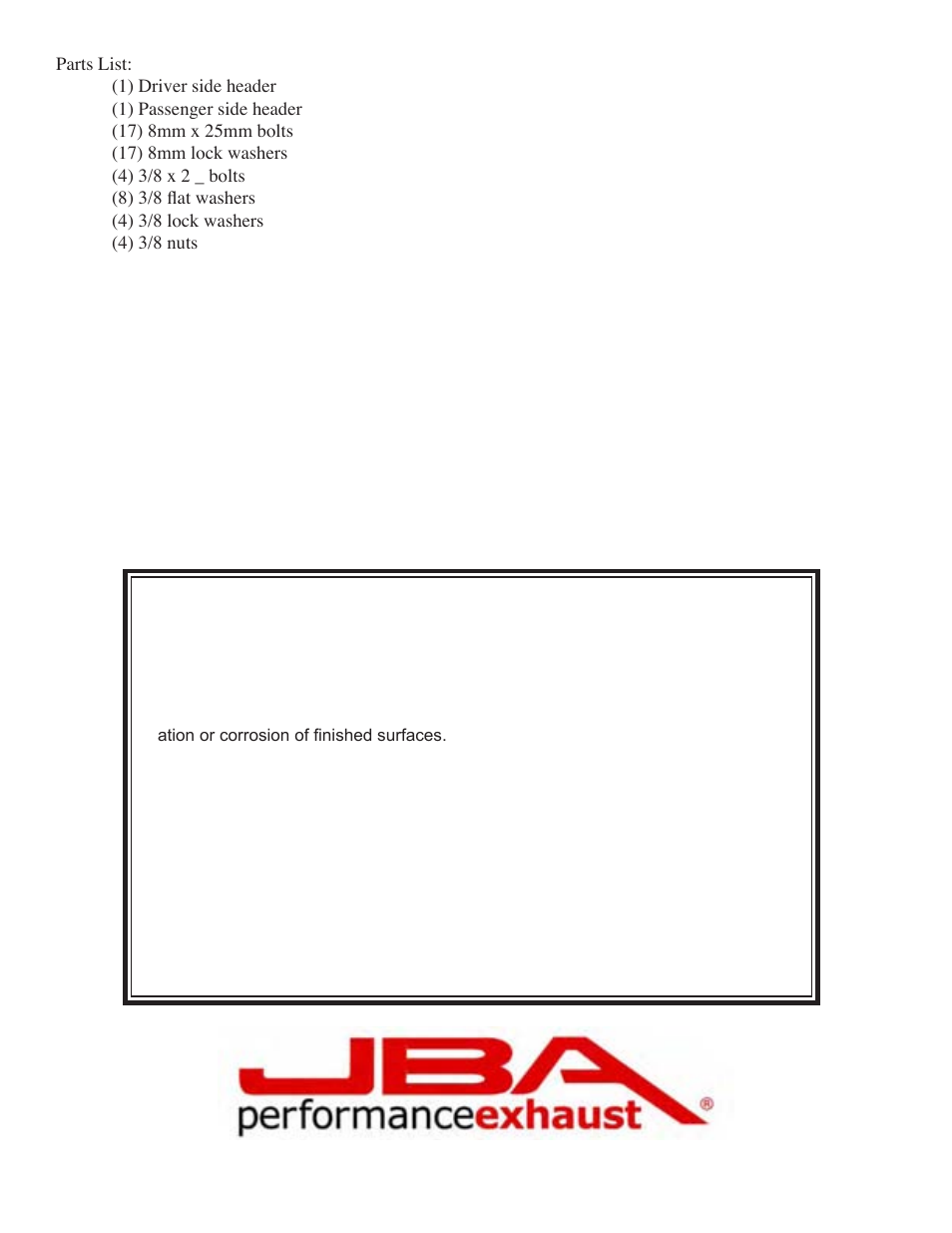 Limited one year warranty | JBA 1920SJT User Manual | Page 4 / 5