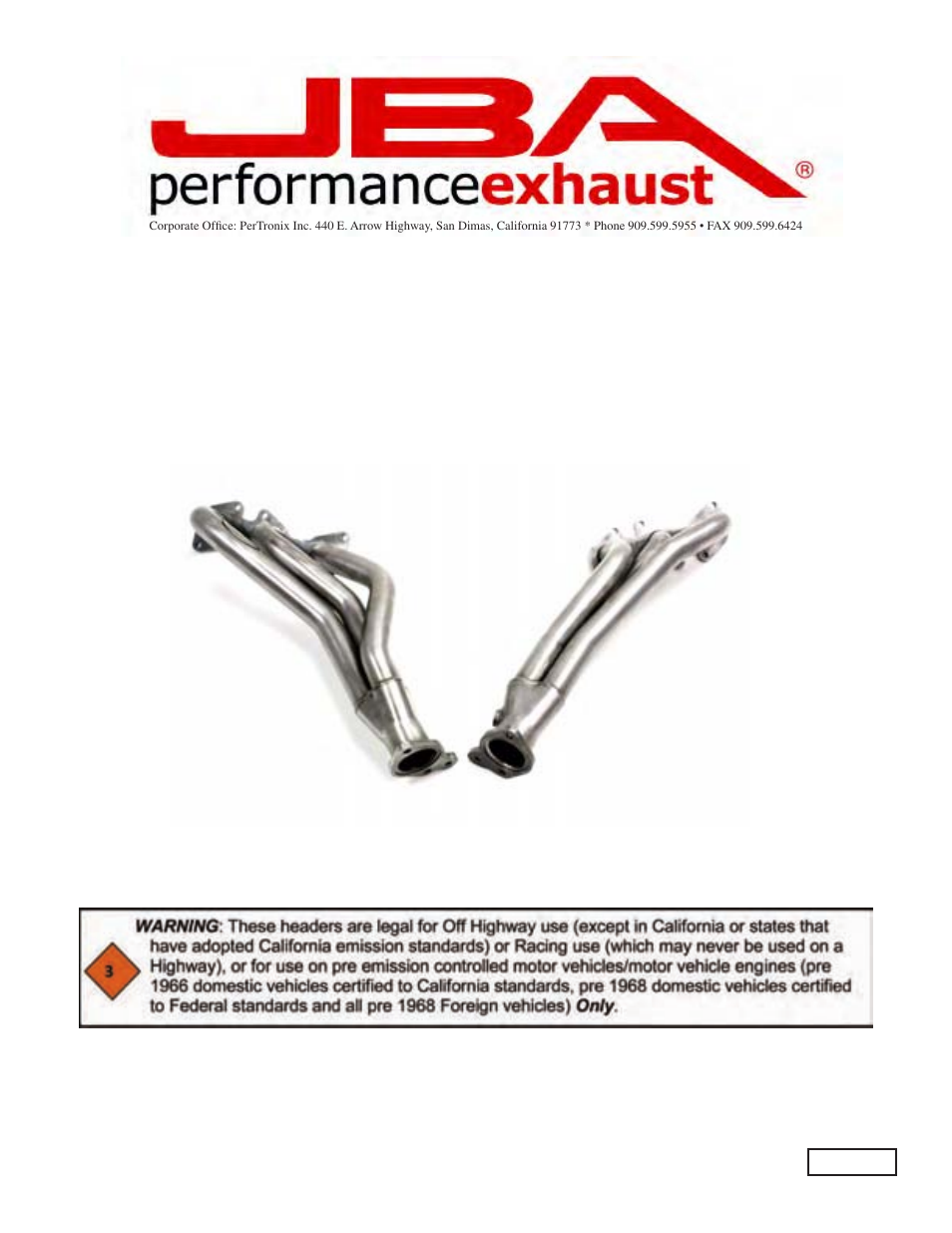 JBA 6035SJT User Manual | 5 pages