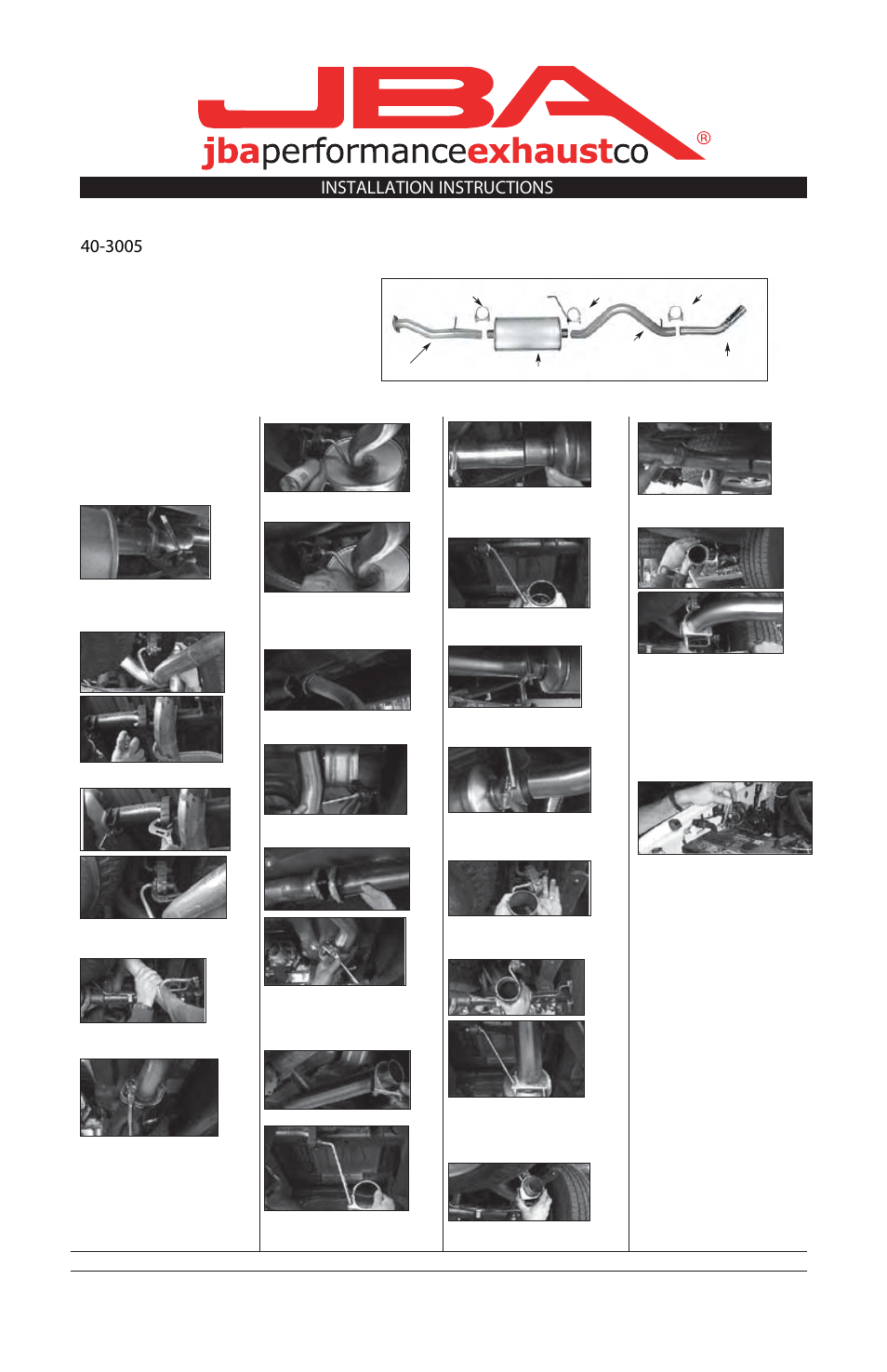 JBA 40-3005 User Manual | 1 page