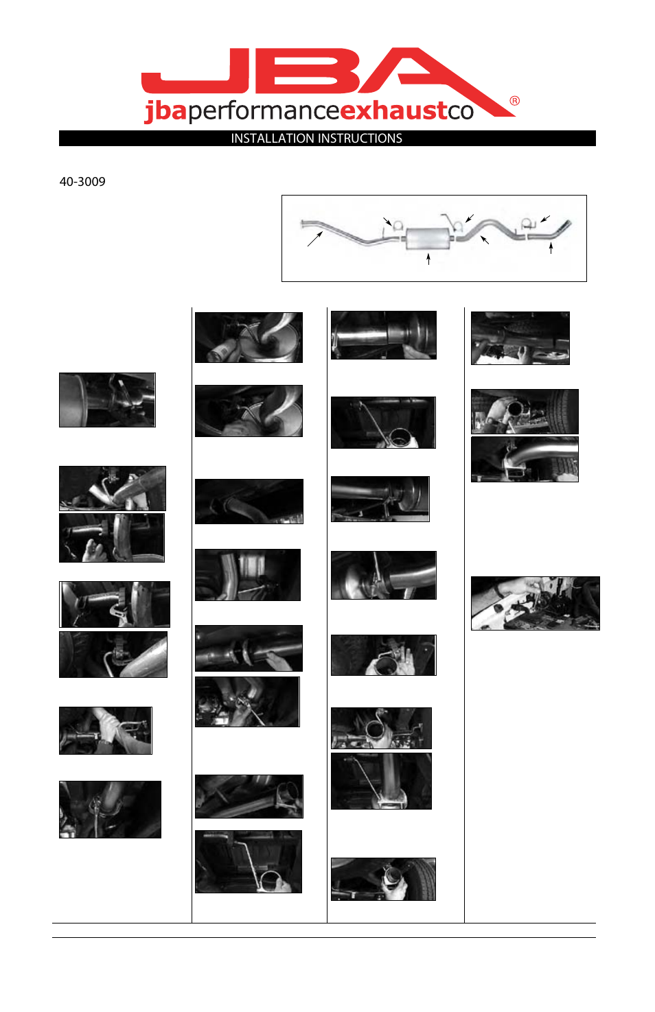 JBA 40-3009 User Manual | 1 page