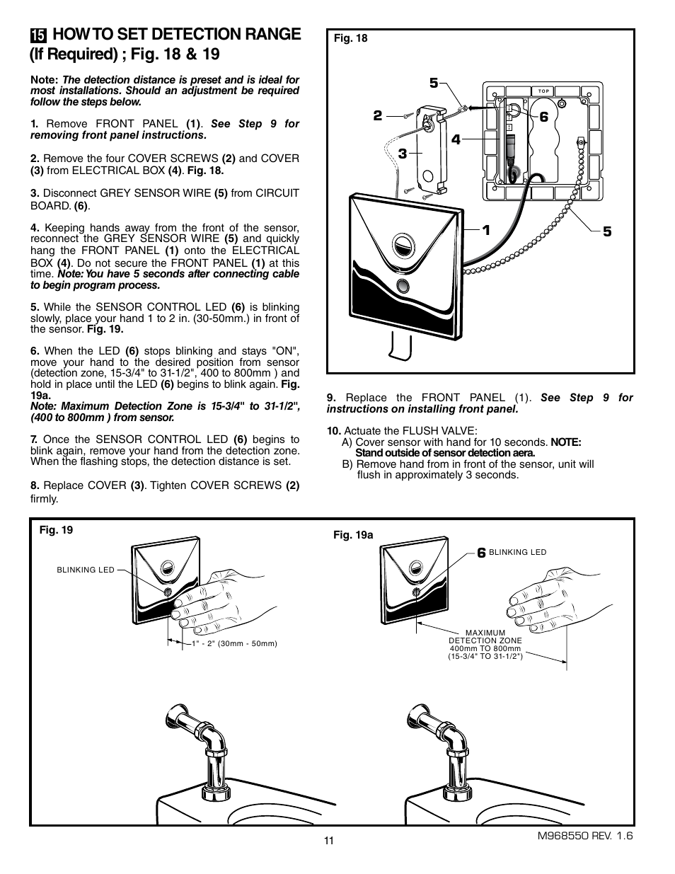 American Standard SELECTRONIC 6068.26X User Manual | Page 12 / 13