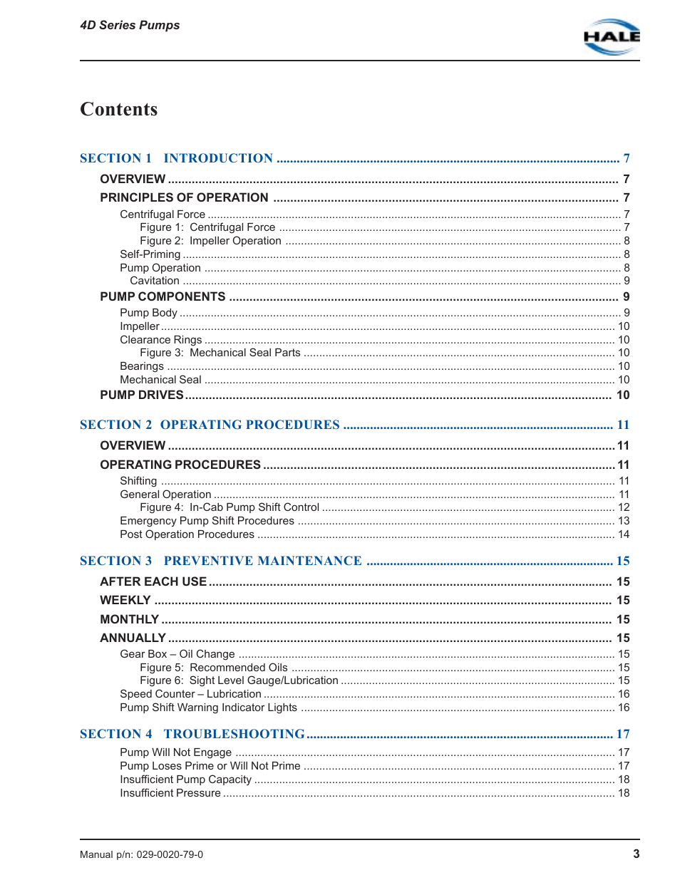 Hale 4DK Series User Manual | Page 3 / 52