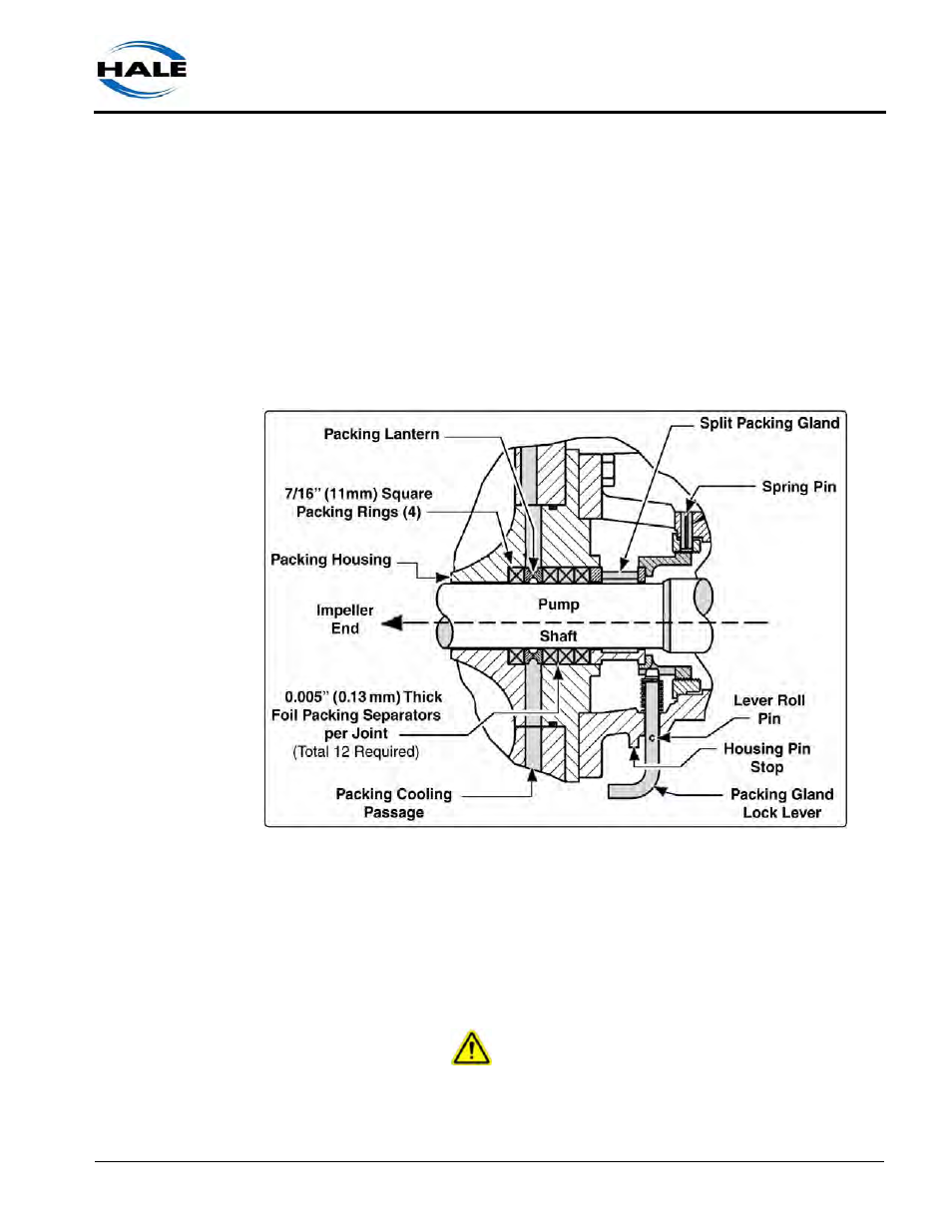 8 packing and mechanical seal maintenance, 1 packing seal replacement, Figure 8-1: pump packing seal overview | 8packing and mechanical seal maintenance | Hale Q Series Muscle User Manual | Page 131 / 302