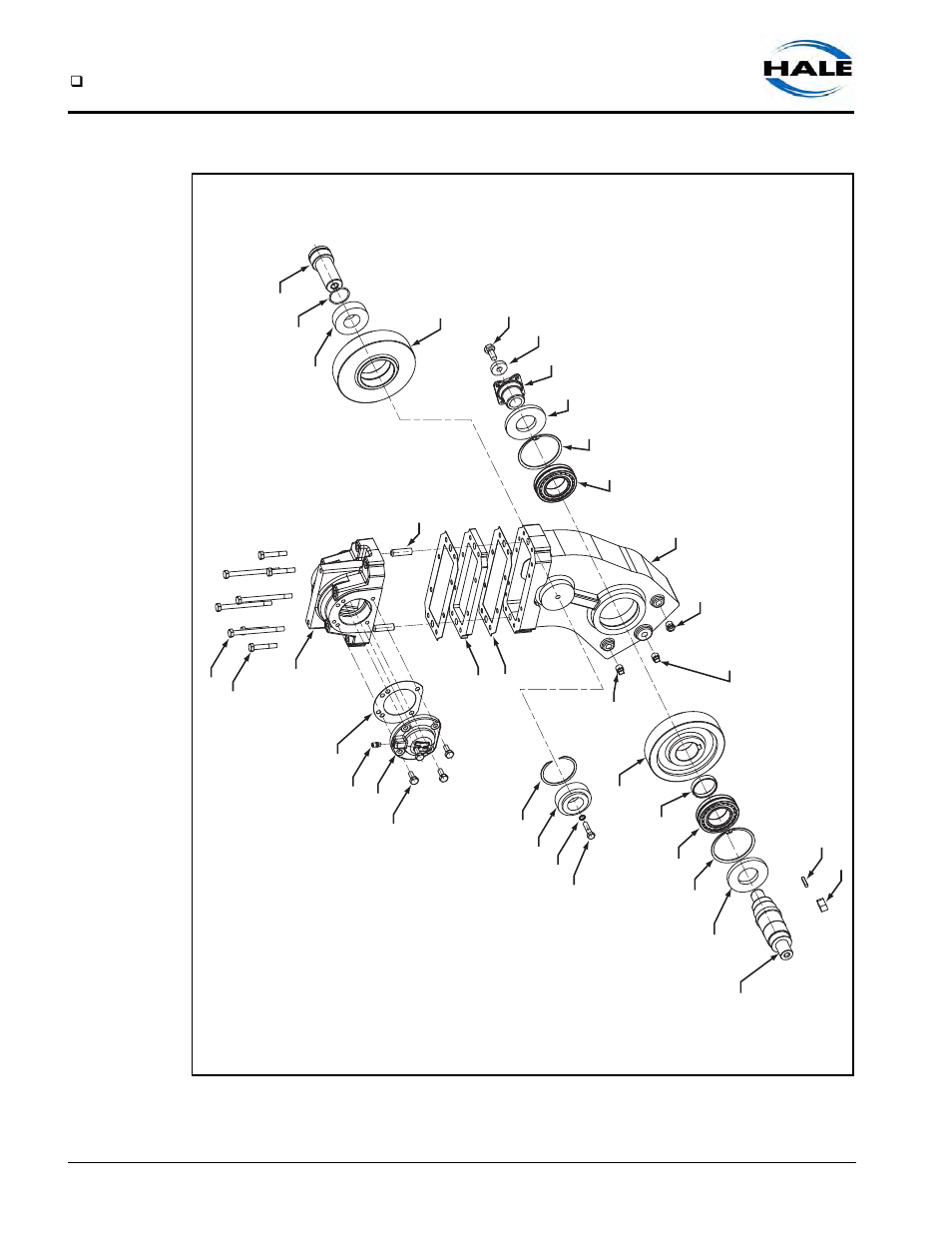 Figure 9-5: typical j series gearbox assembly | Hale Q Series Muscle User Manual | Page 158 / 302