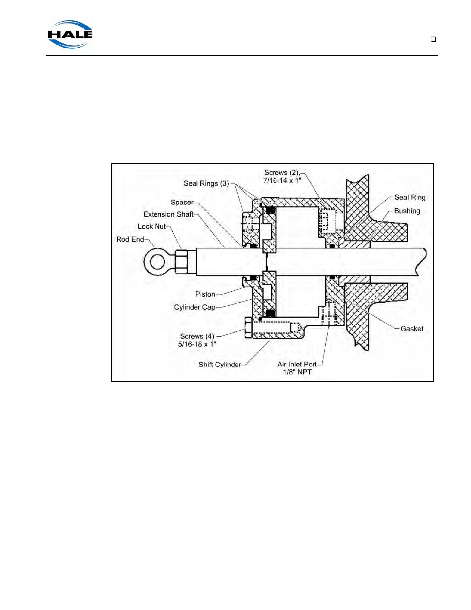 Kps power shift assembly, Figure 9-10: kps shift cylinder assembly, Removal | Hale Q Series Muscle User Manual | Page 167 / 302