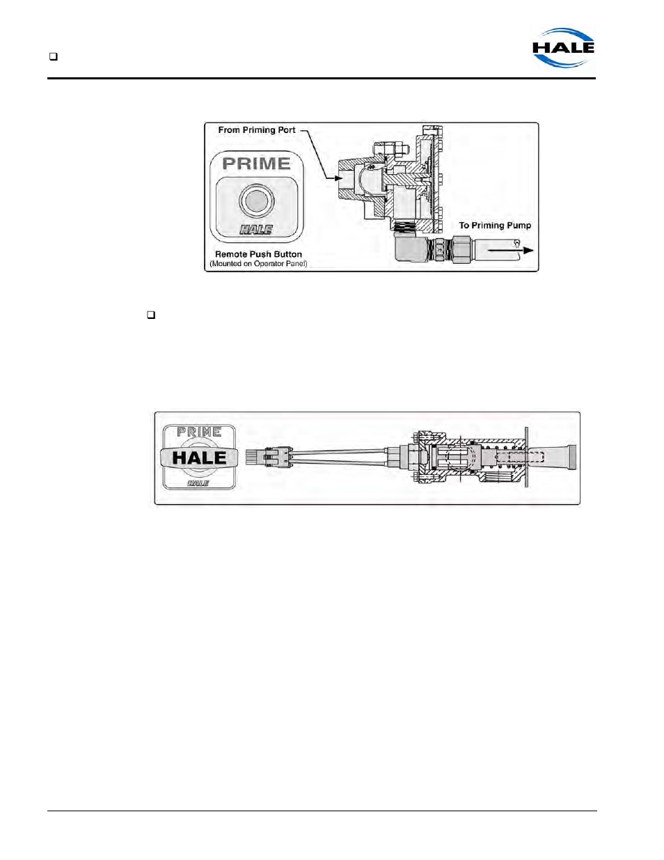 Figure 3-6: spvr priming valve (shown), Figure 3-7: pvg priming valves, 5 pump shift, automatic (vps / kps) | Hale Q Series Muscle User Manual | Page 42 / 302