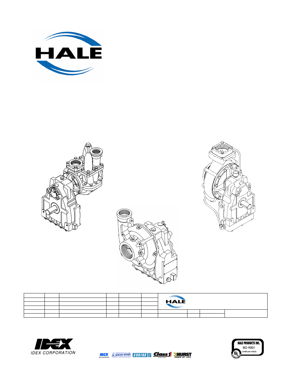 Hale 2CBP User Manual | 70 pages