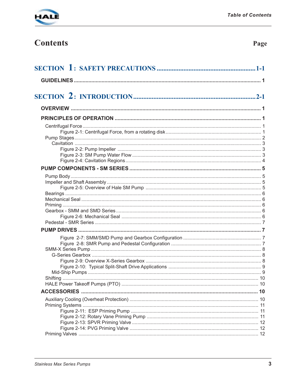 Hale SMR User Manual | Page 3 / 136